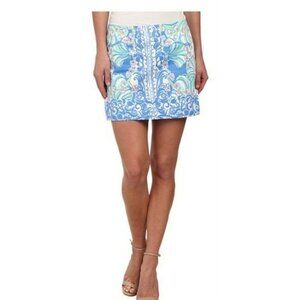 Lilly Pulitzer Tate Skirt - Bay Blue Coasting Size 0